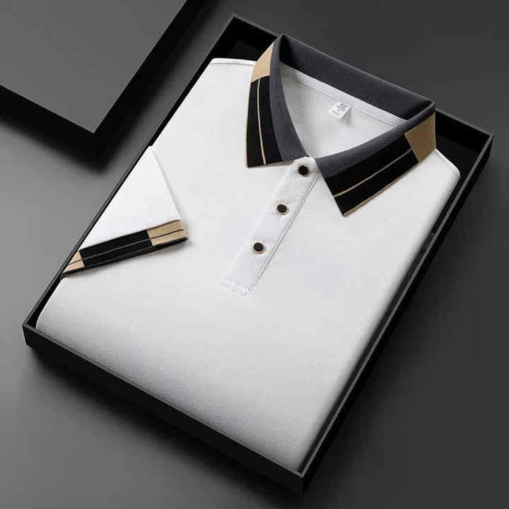 Lenoir Polo with Contrasting Finishes