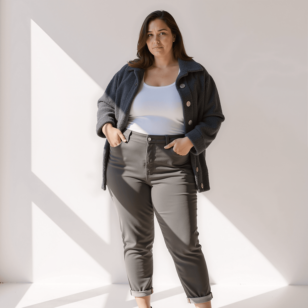 Lennox Fuzzy Buttoned Jacket