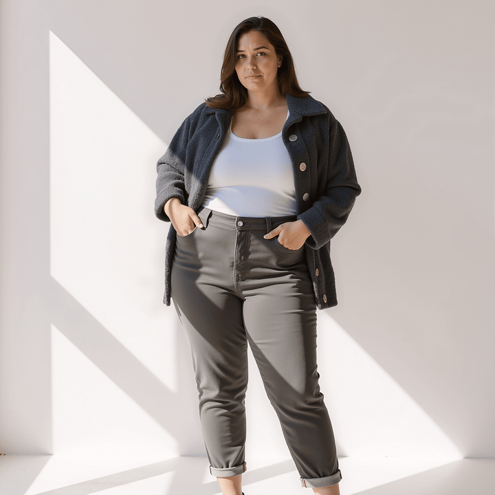 Lennox Fuzzy Buttoned Jacket