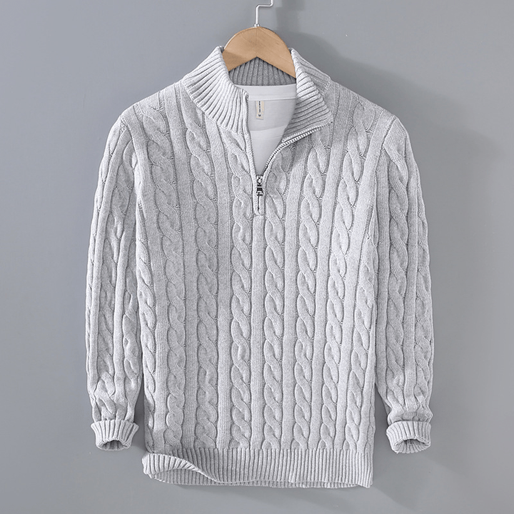 Ashton Quarter-Zip Cashmere Sweater