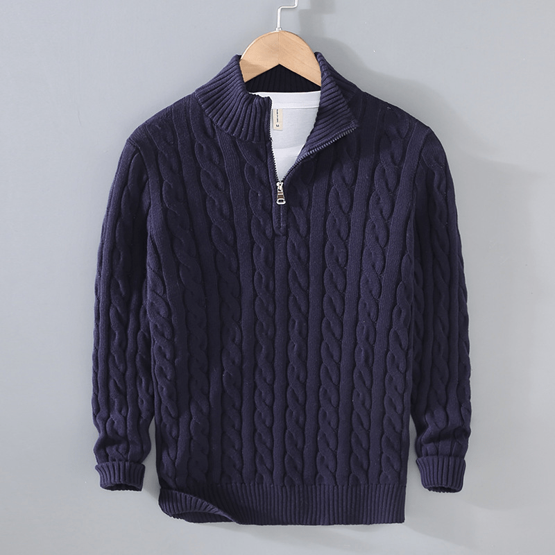 Ashton Quarter-Zip Cashmere Sweater