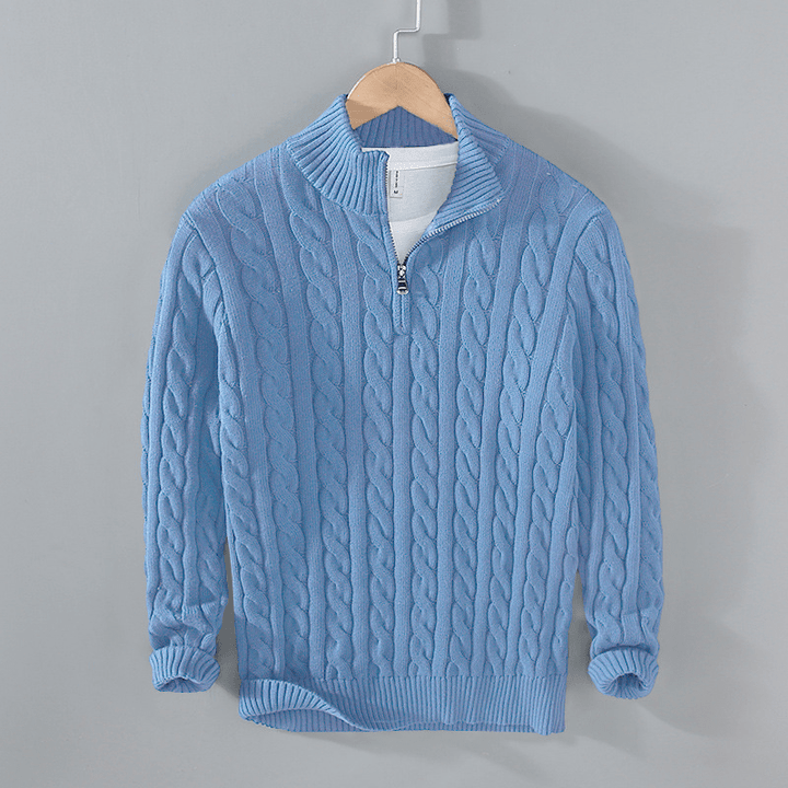 Ashton Quarter-Zip Cashmere Sweater