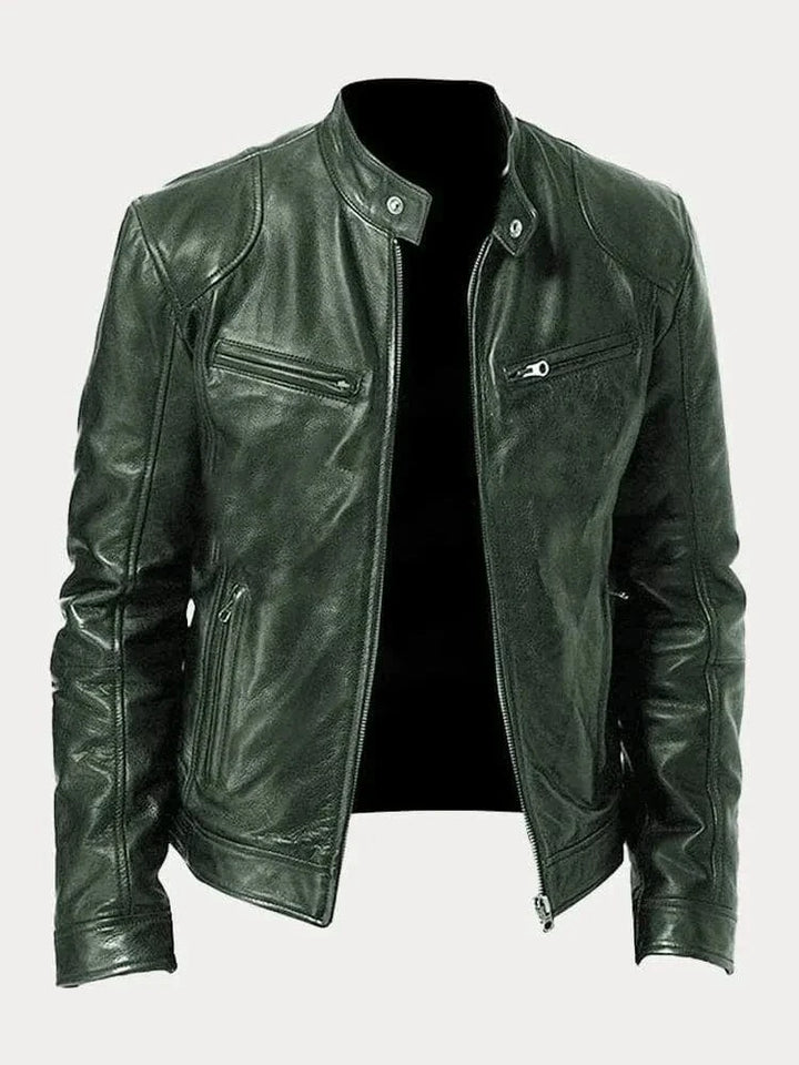 James Modern Leather Bomber