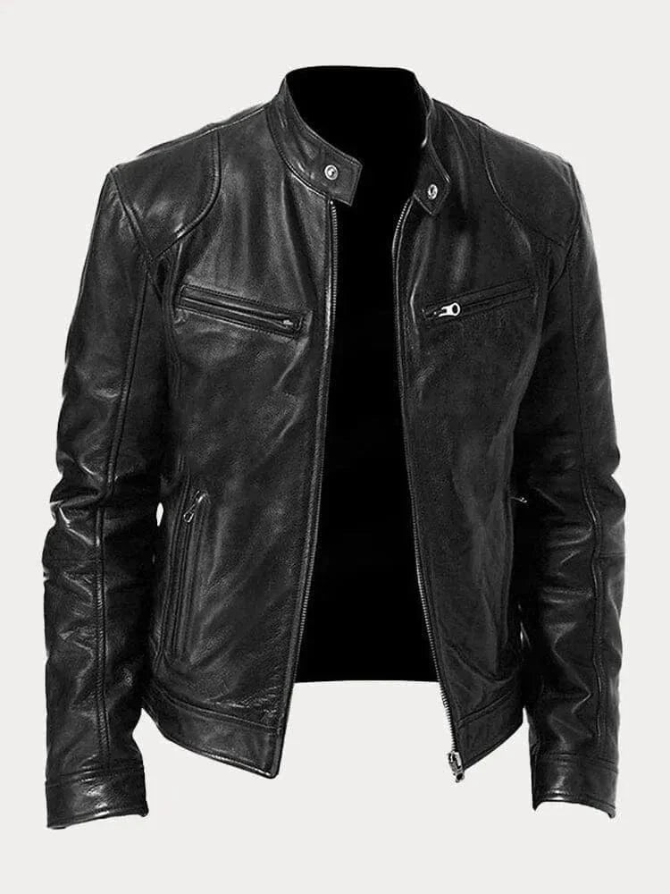 James Modern Leather Bomber