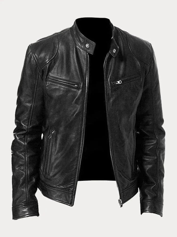 James Modern Leather Bomber