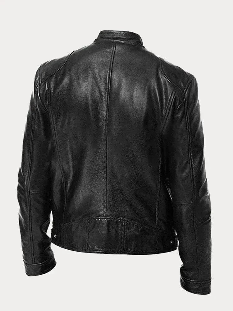 James Modern Leather Bomber
