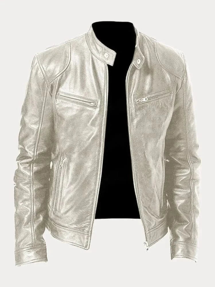 James Modern Leather Bomber
