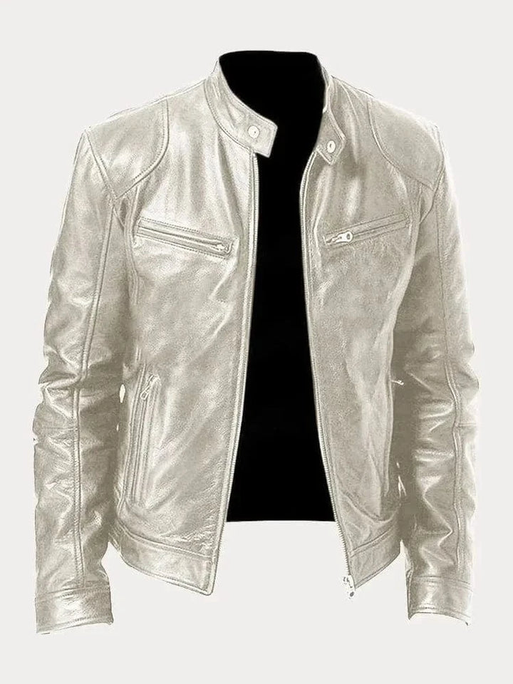 James Modern Leather Bomber