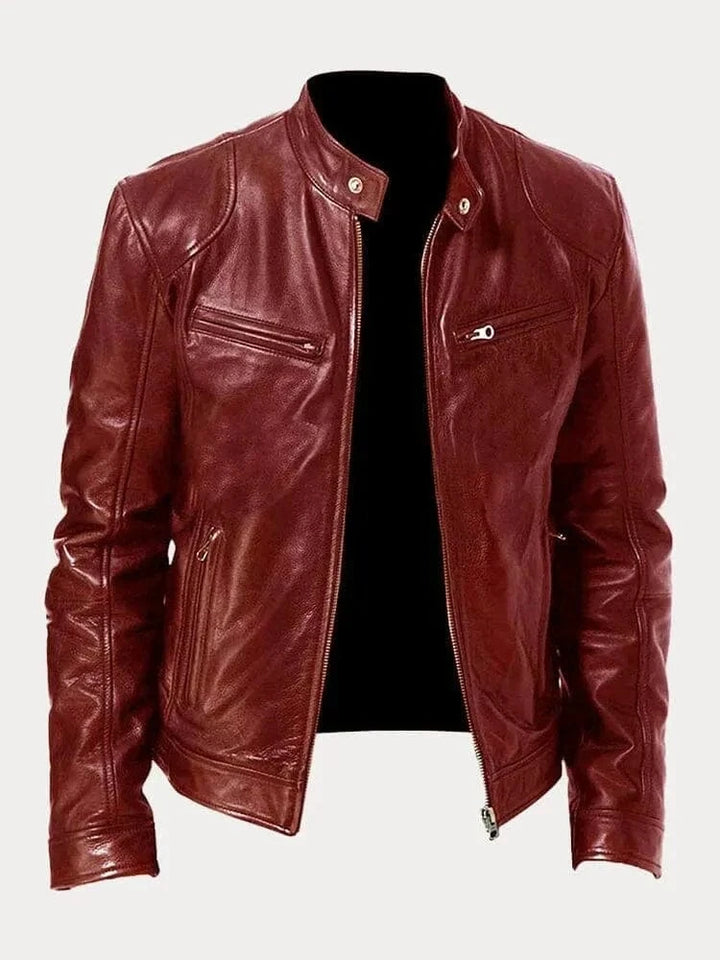 James Modern Leather Bomber