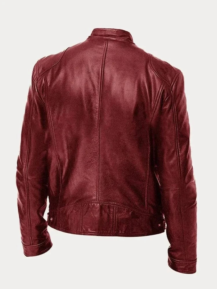James Modern Leather Bomber
