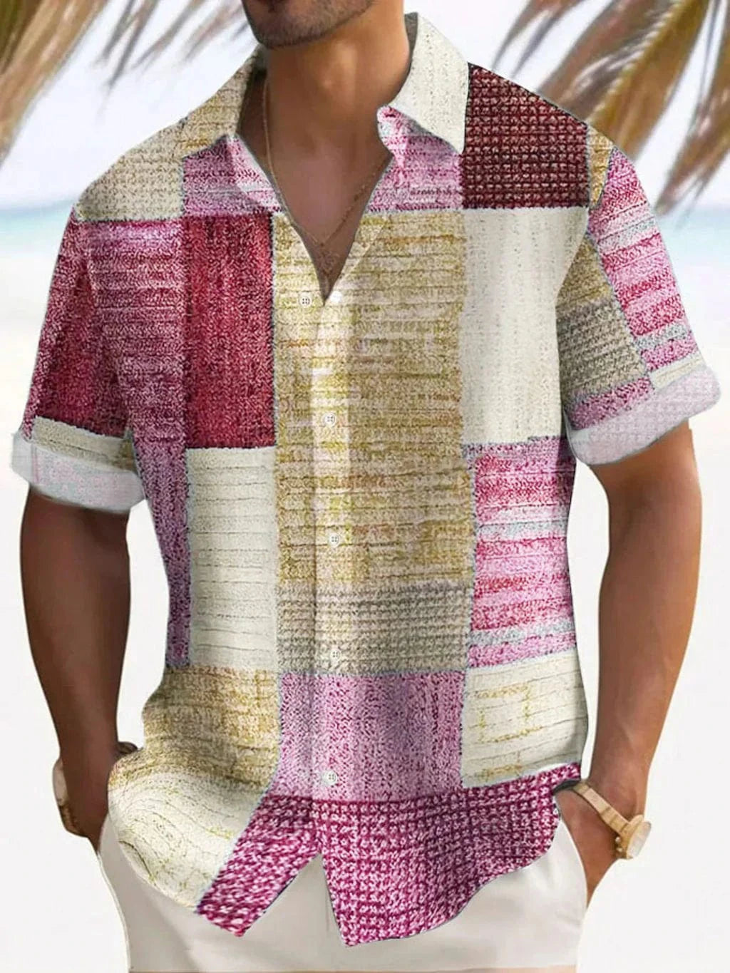 Aaron Breathable Patchwork Shirt