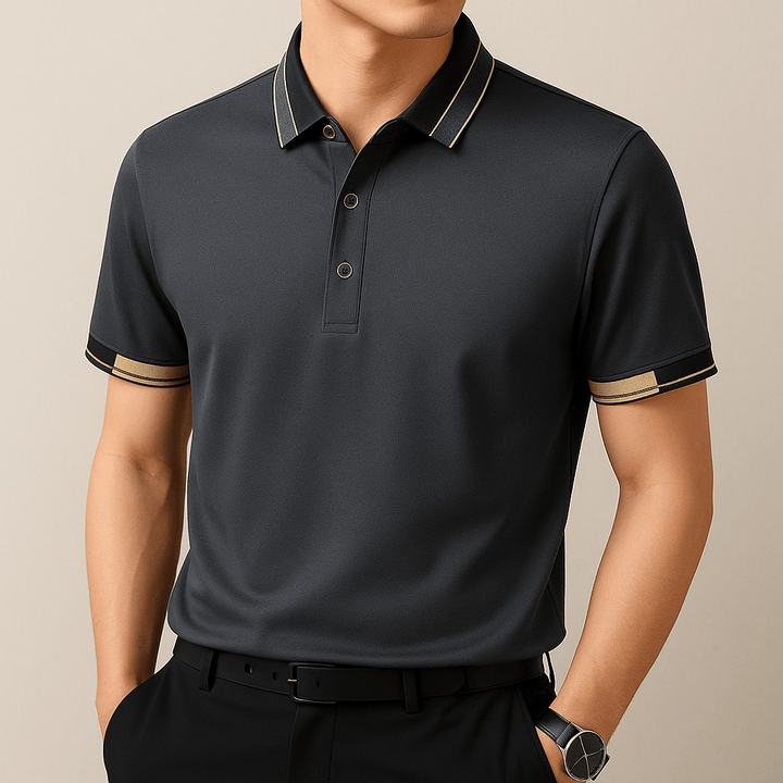 Lenoir Polo with Contrasting Finishes