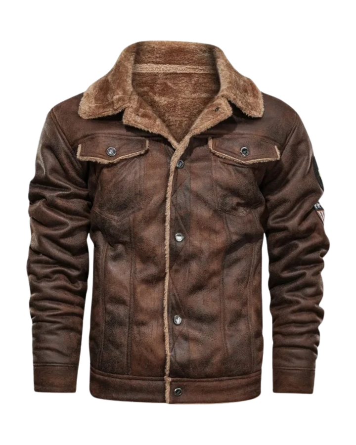 Daniel Double-Zip Leather Jacket