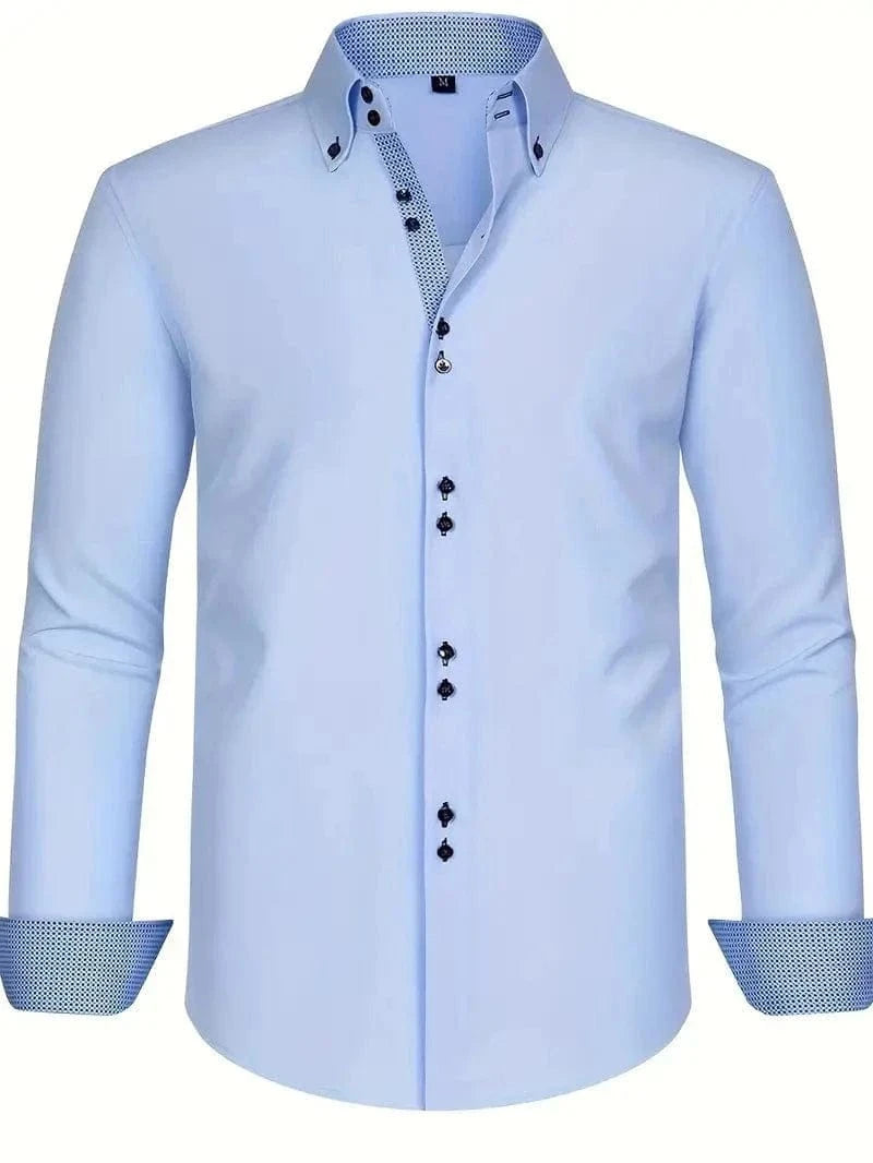 Hank Kent Dual-Tone Cotton Shirt