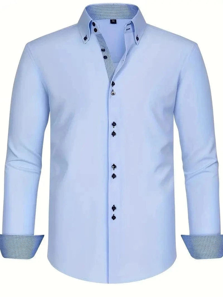 Hank Kent Dual-Tone Cotton Shirt