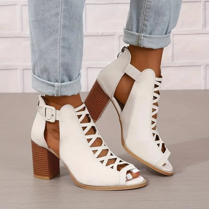 Ruzilya Elegant Sandals with Chunky Heel
