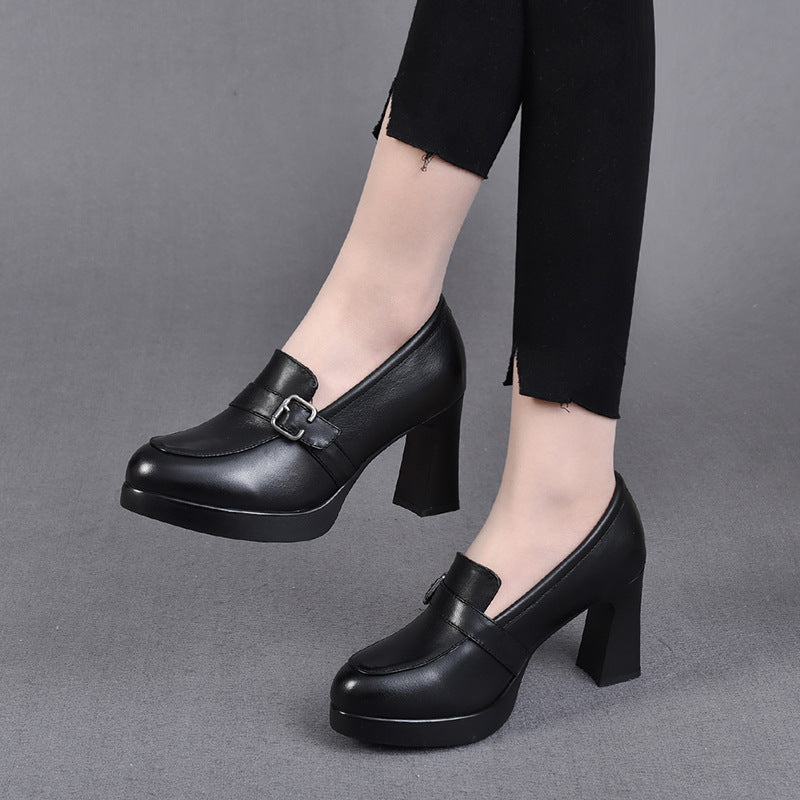 Colette City Block-Heel Loafer