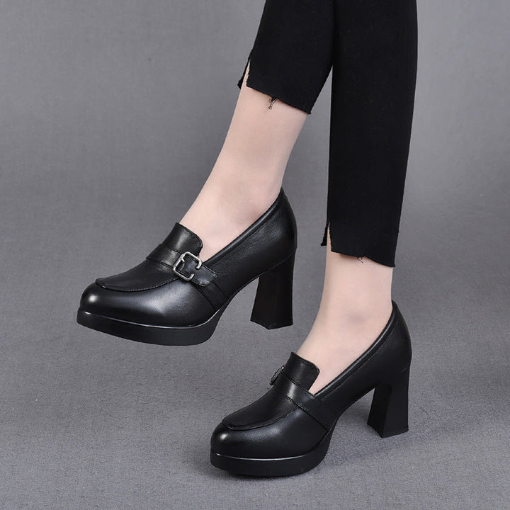 Colette City Block-Heel Loafer