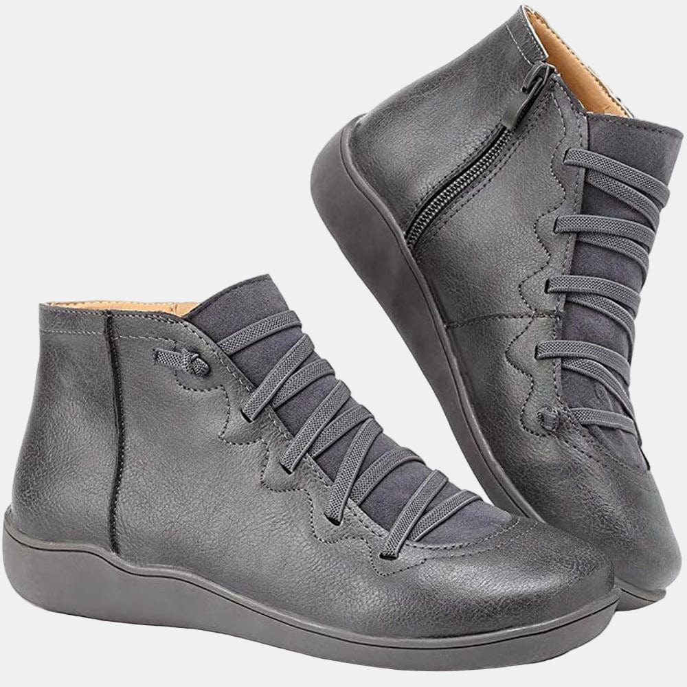 Avery Block Heel Lace-up Boots