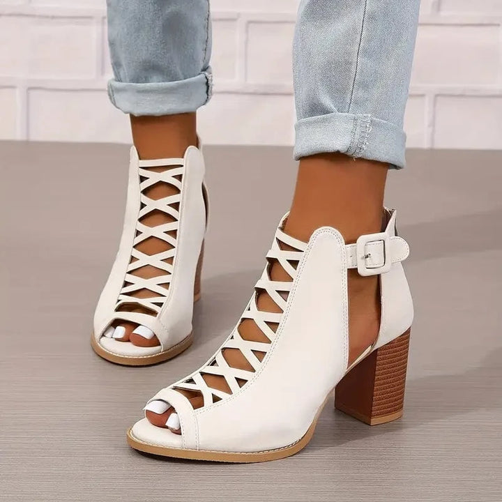 Ruzilya Elegant Sandals with Chunky Heel