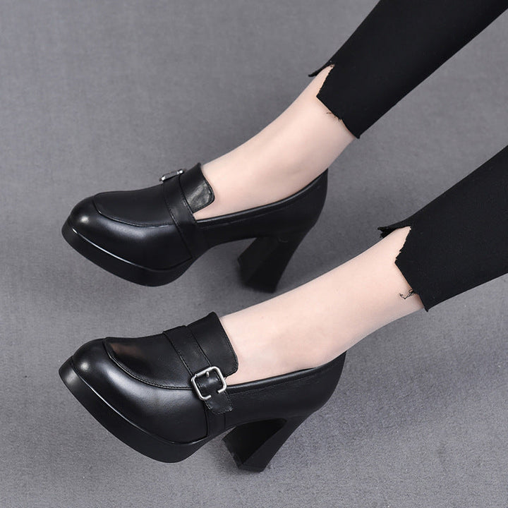 Colette City Block-Heel Loafer