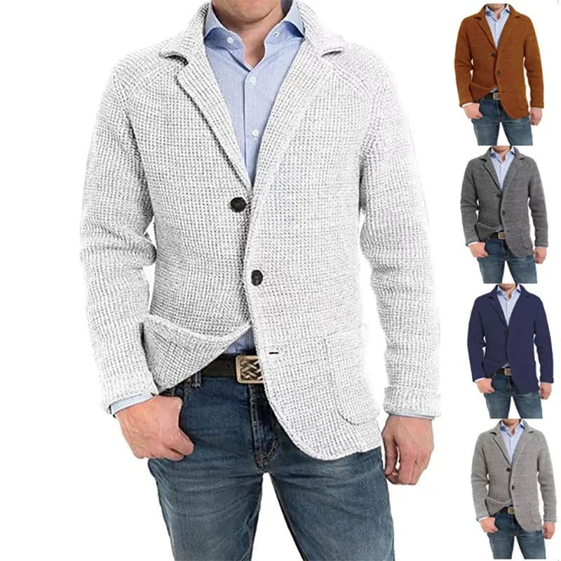 Milo Ribbed Blazer-Cardigan