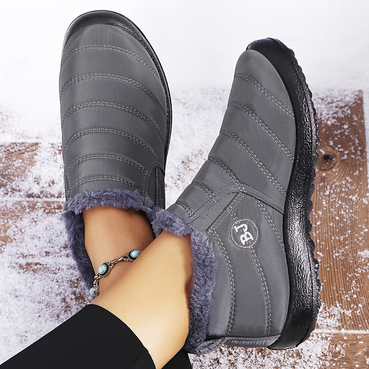 Victoria | Warm Winter Slip-On Boots.