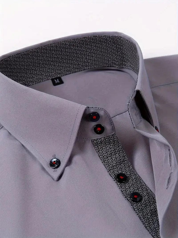 Hank Kent Dual-Tone Cotton Shirt