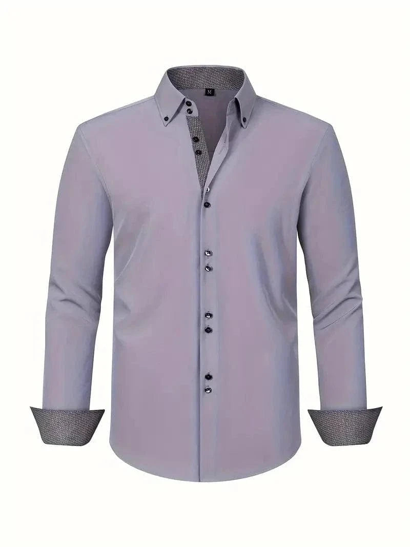 Hank Kent Dual-Tone Cotton Shirt