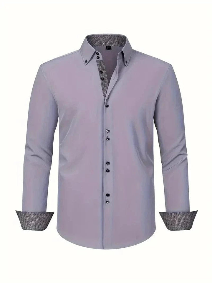 Hank Kent Dual-Tone Cotton Shirt
