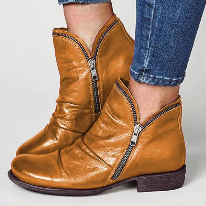 Camille Artisan Zip Bootie