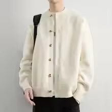 Julian Gold-Button Cardigan