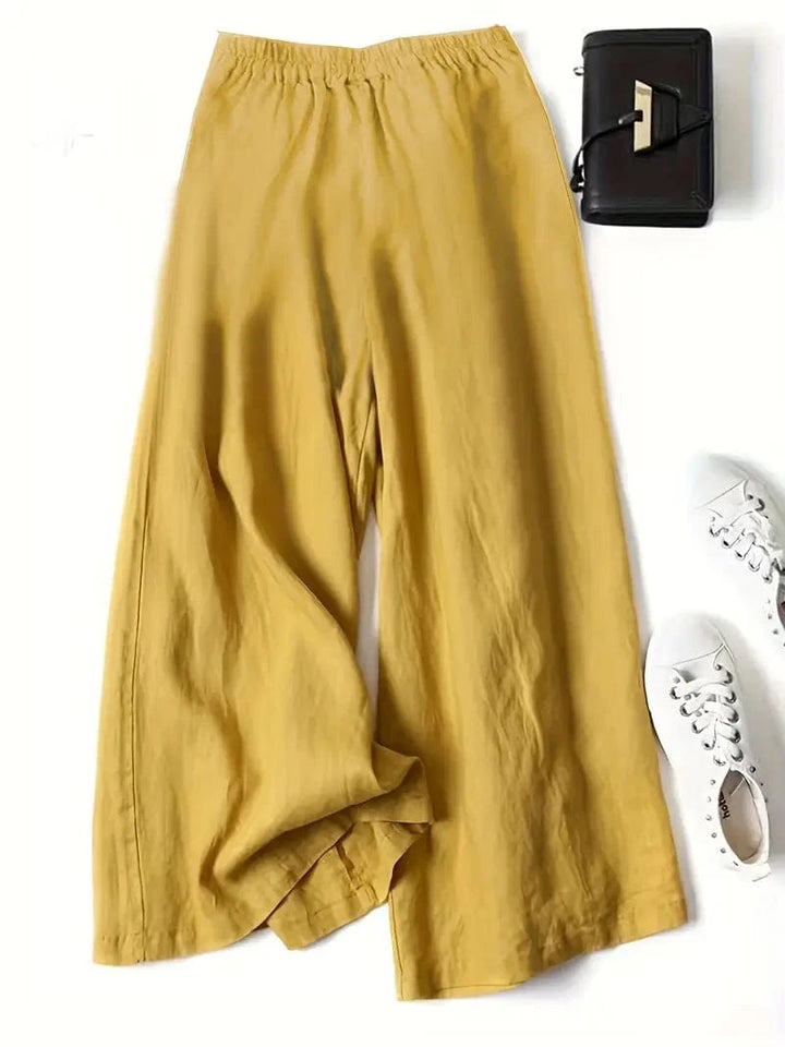 Anina Wide Leg Linen Pants