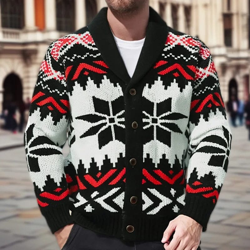 Voss Geometric Knit Sweater