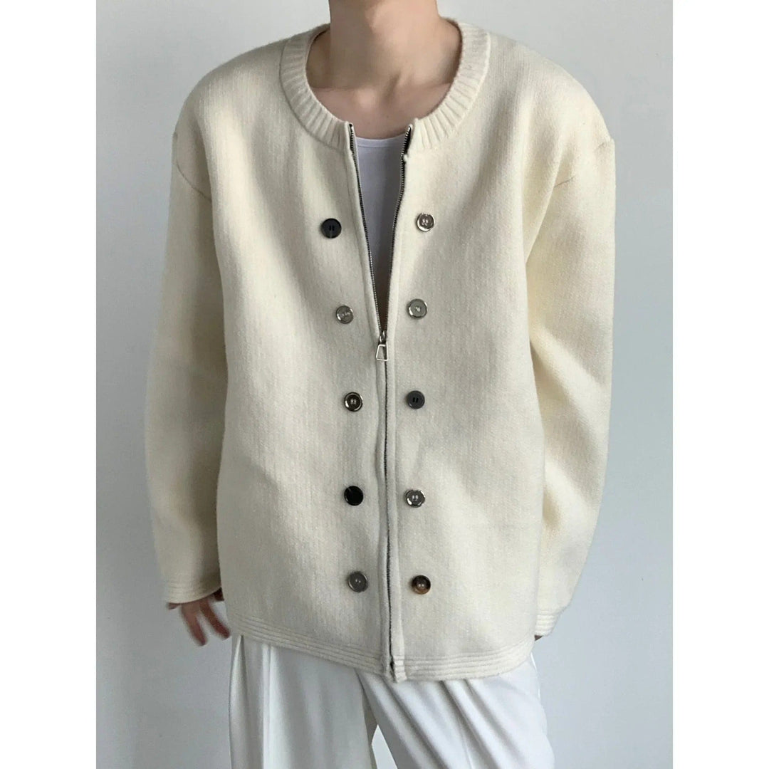 Calder Minimal Button Cardigan