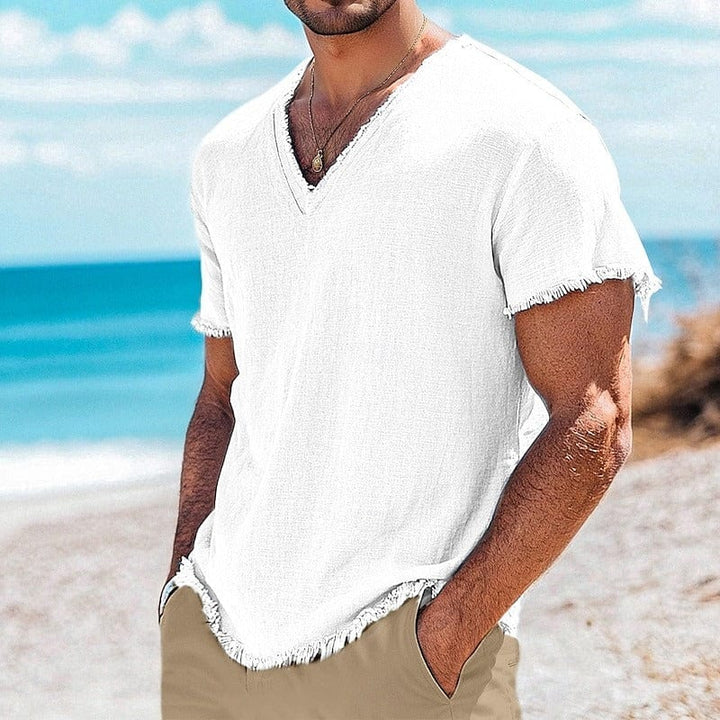 Cavo Fringe Linen Shirt