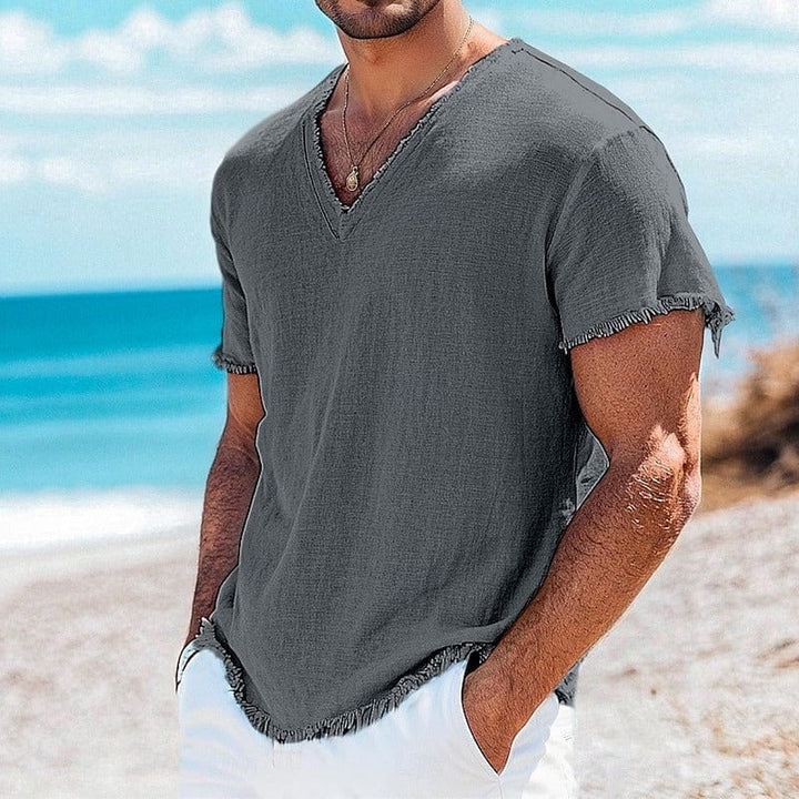 Cavo Fringe Linen Shirt