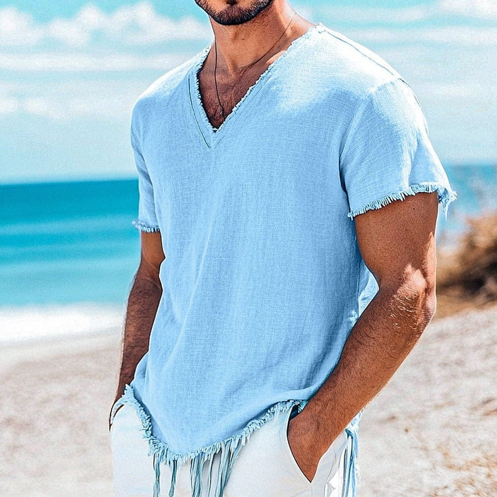 Cavo Fringe Linen Shirt