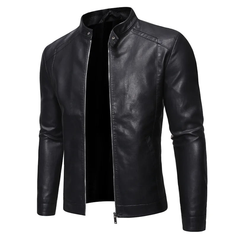 Oliver Slim-Fit Leather Jacket