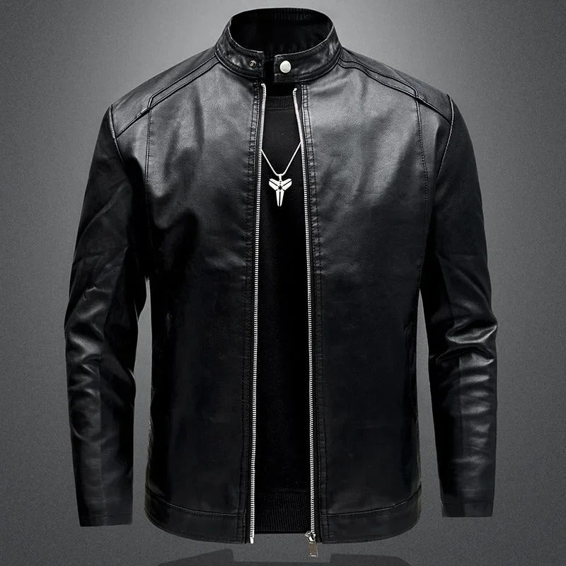 Liam Minimalist Leather Jacket