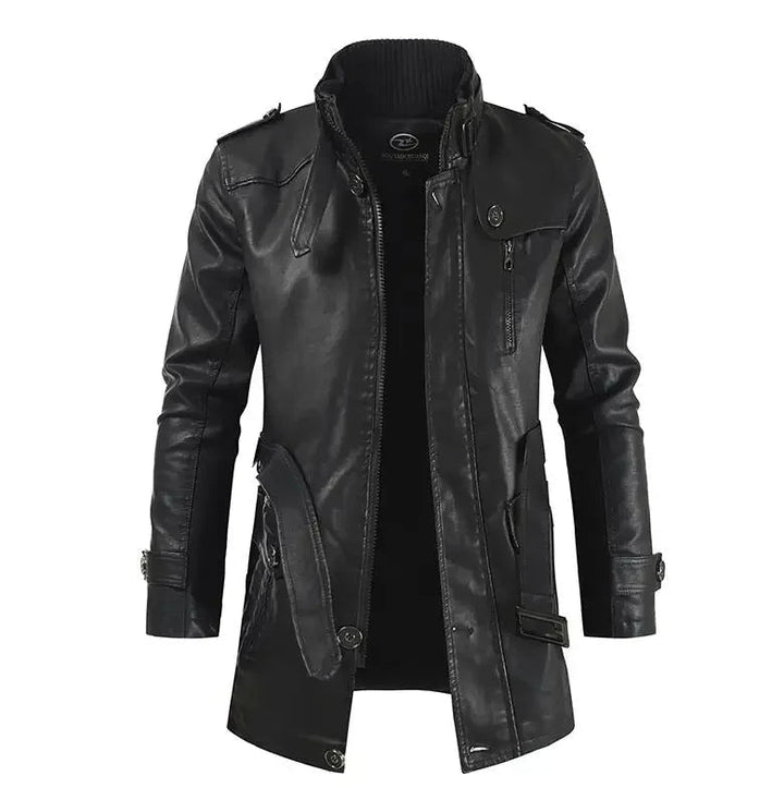 George Distressed Leather Jacket