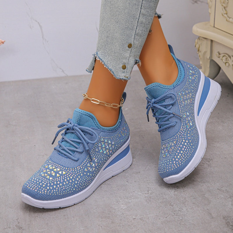 Sienna Shine Knit Sneaker