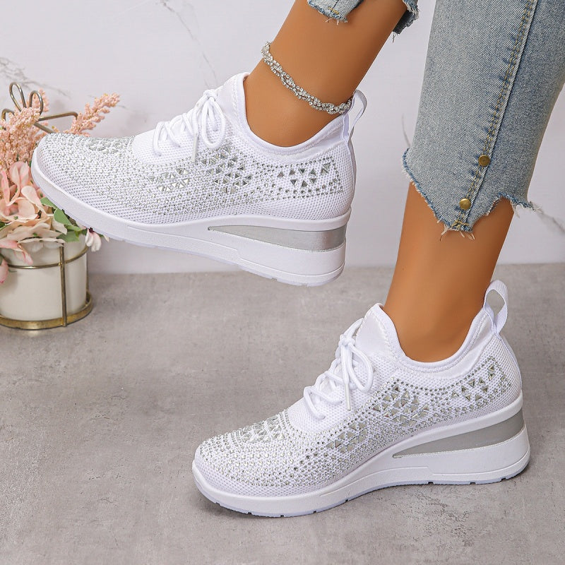 Sienna Shine Knit Sneaker
