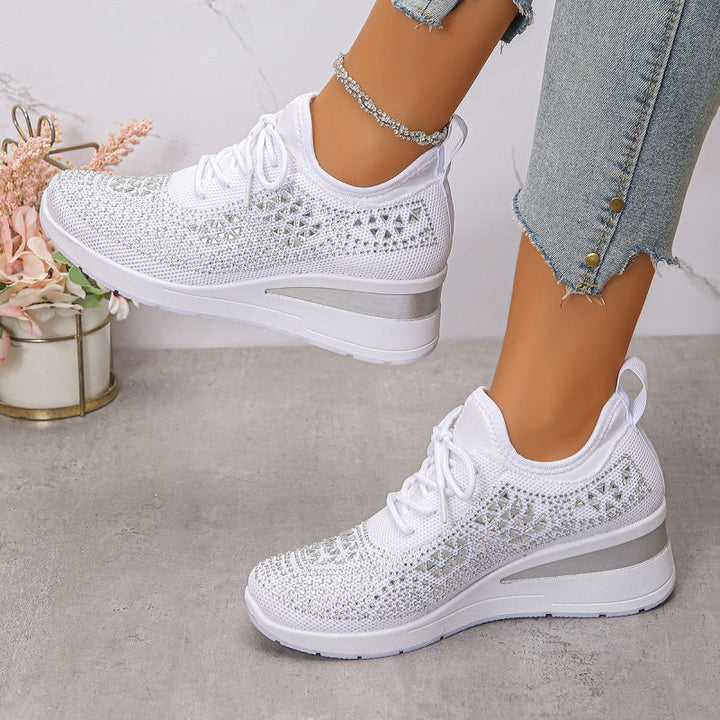 Sienna Shine Knit Sneaker