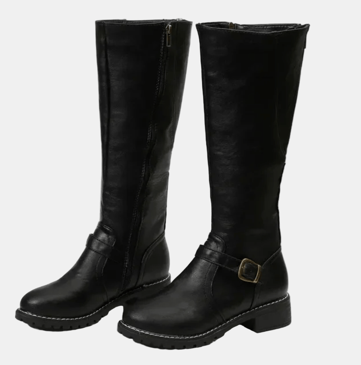 Chloe Sleek Zip-Up Boots