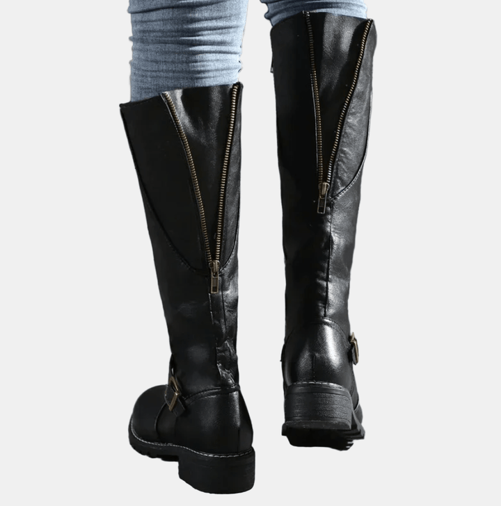 Chloe Sleek Zip-Up Boots