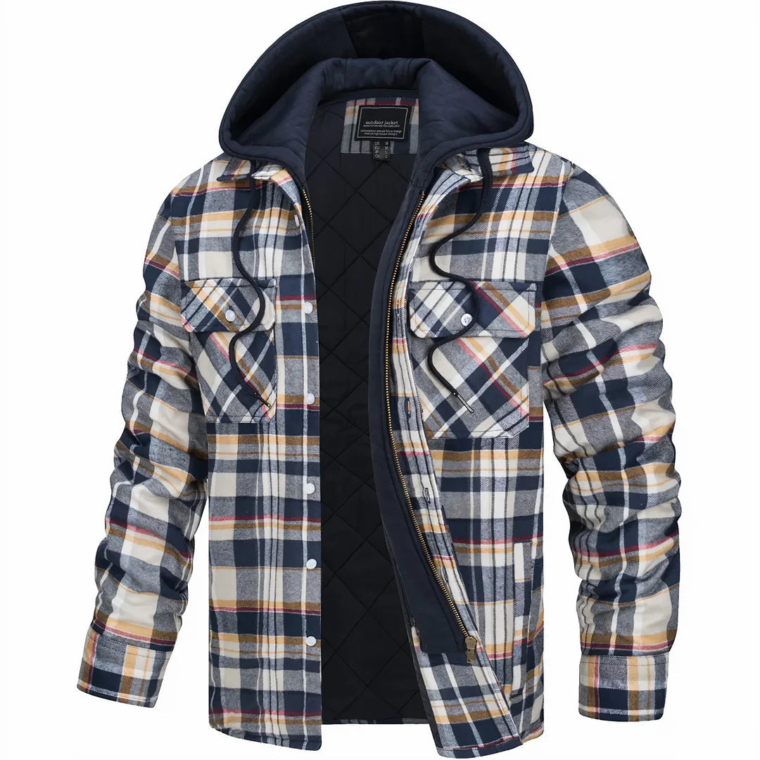 Knox Hooded Plaid Jacket