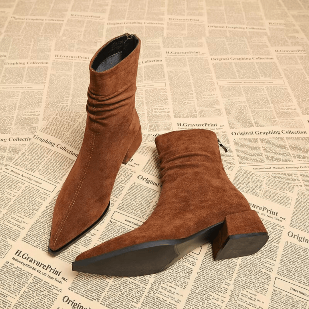 Elara Suede Pointed Boots